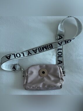 Bimba y Lola Mauve Crossbody Bag with Branded Strap